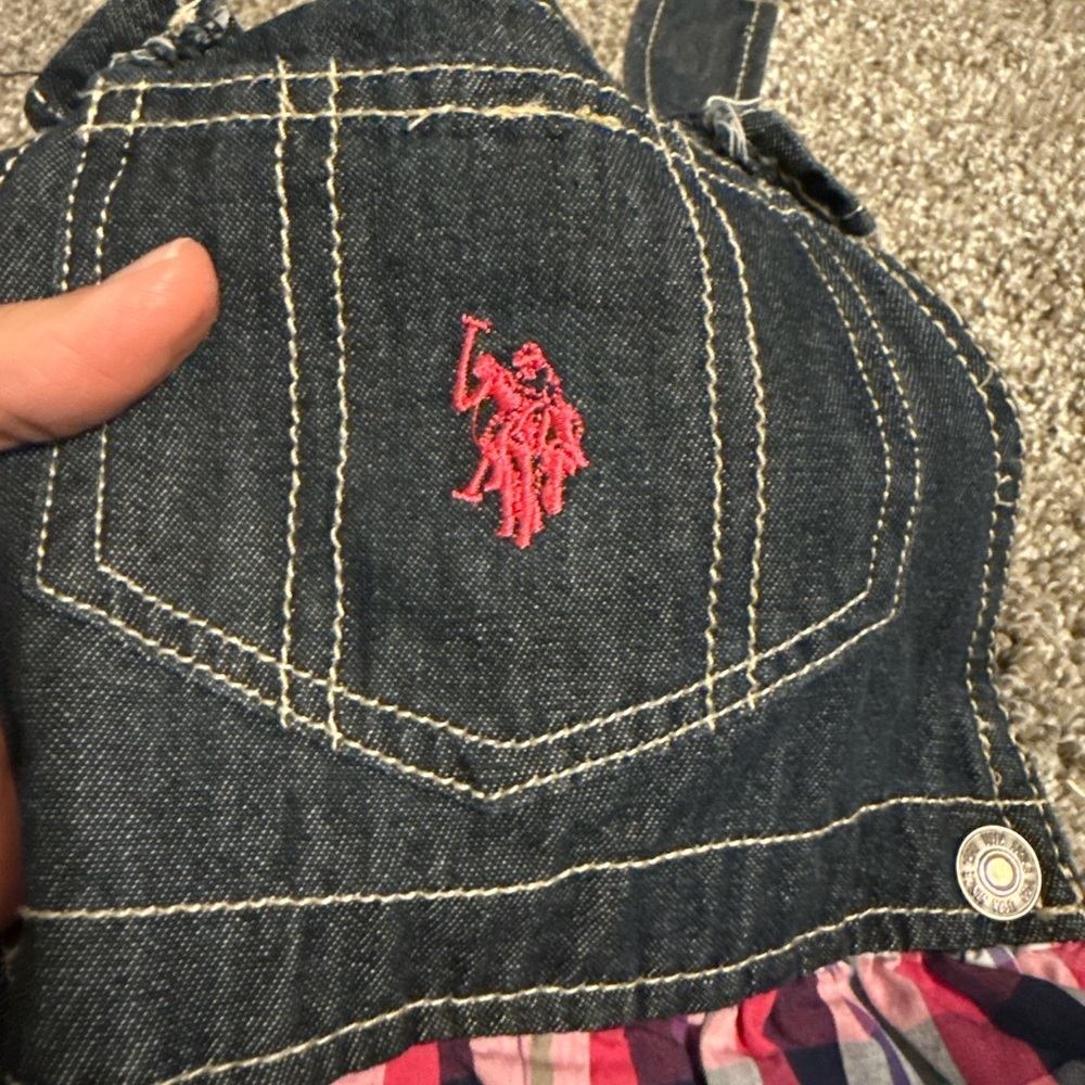 US Polo Assn. 2T‎ little girls overall dress/skirt - Picture 4 of 5